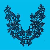 Páros csipke rátét - #17 NAVY BLUE